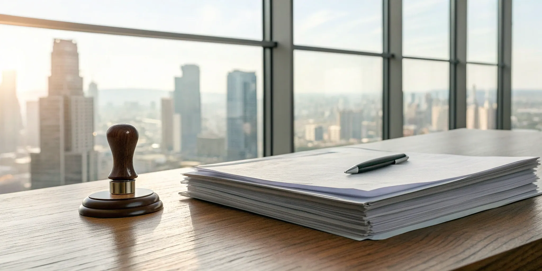 Commercial liquor license application with required documents.
